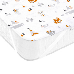 Непромокаюча пелюшка COSAS DREAM ANIMALS Ранфорс 70х120 см Білий Шепетівка