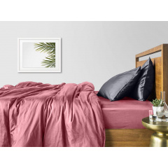 Полуторное постельное белье Rose CS1 COSAS серый 160х220 см Пологи