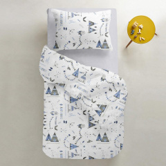 Підлітковий комплект без простирадла COSAS DREAM WIGWAMS Ранфорс 155х215 см Блакитний Коломия