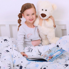 Євро наволочка COSAS CROWNS Ранфорс 50х70 см Блакитний Братське