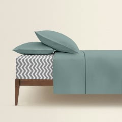 Двоспальна постіль з простирадлом на гумці Agave CS13 COSAS Агава 180х220 см Братське