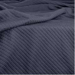 Покривало 230х240 Stormy Knitted Braid COSAS стальний Київ