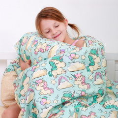 Дитячий комплект COSAS MINT UNICORN Ранфорс 110х140 см М'ятний Київ