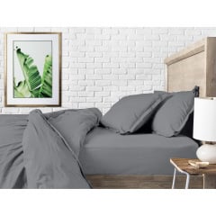 Євро наволочка COSAS SHADOW Ранфорс 50х70 см Графіт Фастів