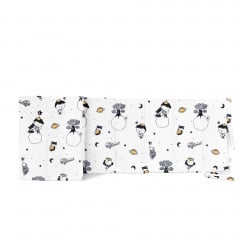 Бортики на ліжечко COSAS LITTLE PRINCE Ранфорс 30х180 см Білий Камінь-Каширський