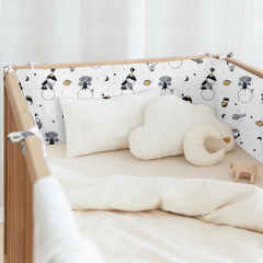 Бортики на ліжечко COSAS LITTLE PRINCE Ранфорс 30х180 см Білий Камінь-Каширський