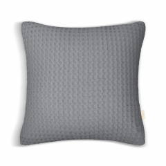 Наволочка COSAS Shadow Greek Waffle 50х50 см Графіт Цумань