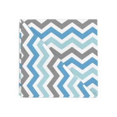 Набор салфеток COSAS GREY BLUE ZIGZAG Ранфорс 30х30 см 2 шт. Цумань