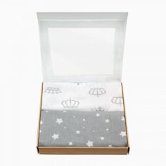 Набір пелюшок COSAS STARS & CROWN Бязь 80х100 см 2 шт Бежевий Нова Прага