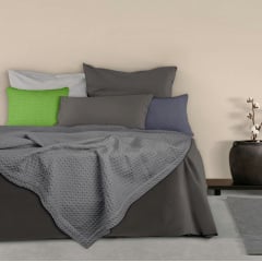 Покривало 160х230 Smoky Waffle Weave COSAS сірий Броди