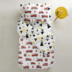 Детская наволочка COSAS FIRE TRUCK Ранфорс 40х60 см Красный Винница