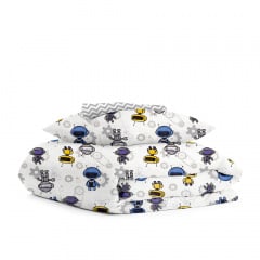 Детское постельное белье в кроватку Robots COSAS Белый 110х140 см Костополь