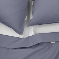 Євро комплект без простирадла COSAS STORMY Ранфорс 200х220 см Синій Дніпрорудне