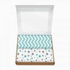 Набір пелюшок COSAS STARFALLS Бязь 80х100 см 2 шт М'ятний Братське