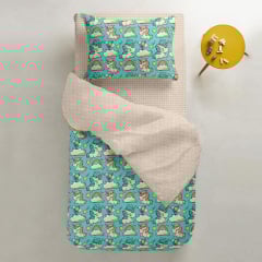 Простынь полутораспальная COSAS BEIGE DOTS Ранфорс 155х240 см Бежевый Братское