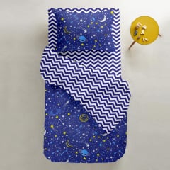 Детский пододеяльник COSAS GALAXY Ранфорс 110х140 см Синий Костополь