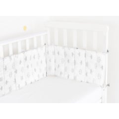 Бортики на ліжечко COSAS CROWN Ранфорс 30х180 см Білий Київ