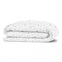 Євро комплект без простирадла COSAS COLOR BLOTS Ранфорс 200х220 см Білий Березне