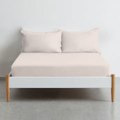 Простирадло на резинці COSAS IVORY Ранфорс 90х200х20 см Кава Березне