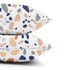 Полуторна постіль з простирадлом на гумці GEMSTONES CS6 Cosas бежевий 160х220 см Єланець