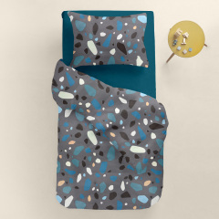 Підліткова постіль з простирадлом на гумці GEMSTONES CS10 Cosas сірий 160х220 см Балаклія