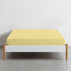 Детская простыня 110х160 см YELLOW ZIGZAG CS3 Cosas Новая Каховка