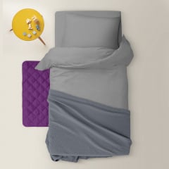 Подростковая постель без простыни SHADOW Cosas Графит 155х215 см Ладан