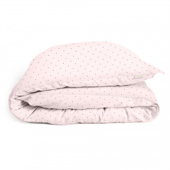 Підліткова постіль з простирадлом на гумці MINI DOTS CS31 COSAS рожевий 160х220 см Братське