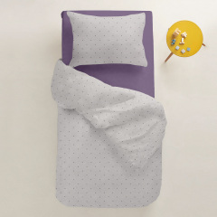 Підліткова постіль з простирадлом на гумці MINI DOTS CS2 COSAS Бежевий 160х220 см Пологи