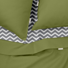 Полуторна постіль з простирадлом на гумці Avocado CS7 COSAS 160х220 см Бориспіль