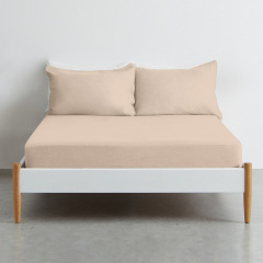 Простынь на резинке COSAS MAGNOLIA Ранфорс 140х200х20 см Кремовая Братское