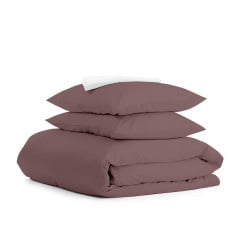 Євро постільна білизна Mousse COSAS Шоколад 200х220 см Вільнянськ