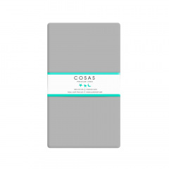 Сімейна постіль з простирадлом на гумці Color Wave CS1 COSAS Білий 2х160х220 см Кобижча