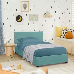 Ліжко односпальне COSAS Mango Nevada 90х200 см Бірюзовий Кременець