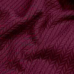 Плед-покривало косичка COSAS 200х220 см Ruby Knitted Braid Бордовий Дубно