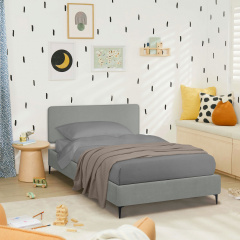 Ліжко односпальне COSAS Kiwi Stone 90х200 см Базальт Надвірна