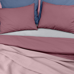 Плед-покривало косичка COSAS 160х230 см Blush Knitted Braid Сакура Сміла