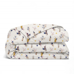 Двоспальна постіль з простирадлом на гумці Cosas Summer Garden 180х220 см Різнокольоровий Київ