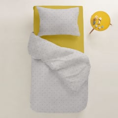 Дитяча постільна білизна в ліжечко MINI DOTS CS1 COSAS сірий 110х140 см Бердянськ