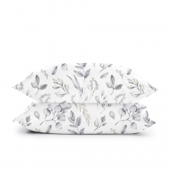 Двуспальное постельное белье Steppe Flowers COSAS серый 180х220 см Костополь