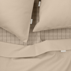 Полуторна постіль з простирадлом на гумці CS1 COSAS Магнолія 160х220 см Шостка