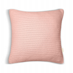 Наволочка COSAS Sakura Knitted Braid 45х45 см Рожевий Одеса