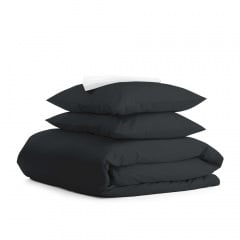 Євро постіль з простирадлом на гумці PANTHER CS7 COSAS чорний 200х220 см Миргород