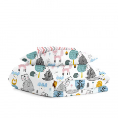 Дитячий комплект COSAS ROSE FOREST ANIMALS Ранфорс 110х140 см Різнокольоровий Братське