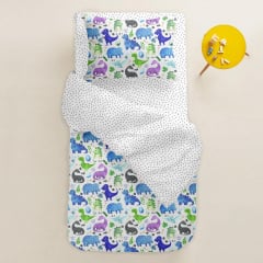 Дитяче простирадло COSAS GREY BLOTS Ранфорс 60х120х12 см Білий Миргород