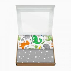 Набір пелюшок COSAS DINO Бязь 80х100 см 2 шт Сірий Київ