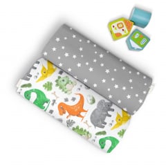 Набір пелюшок COSAS DINO Бязь 80х100 см 2 шт Сірий Київ