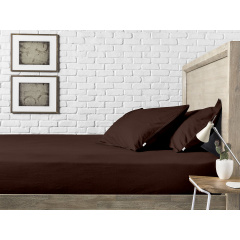 Набор наволочки и простыни COSAS CHOCOLATE SATIN CS1 Сатин 220х240 см Шоколад Купянск