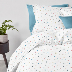 Евро постельное белье COSAS Color BLOTS CS5 200х220 см Разноцветный Ясногородка