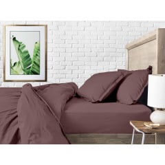 Евро постельное белье Mousse CS2 COSAS Шоколад 200х220 см Хмельницкий